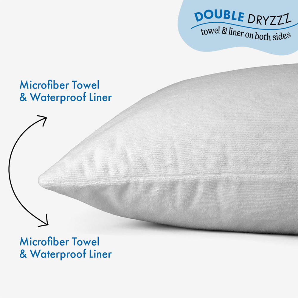 Double DryZzz Pillowcase - White