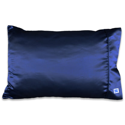 Satin Dual-Purpose Pillowcase - Navy